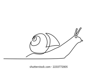 creeping slug trying to go fast one line design