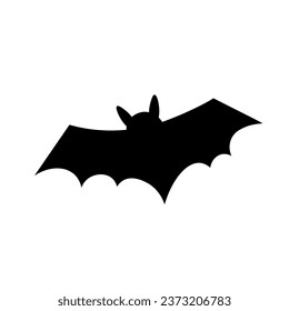 Creepy bat on white background