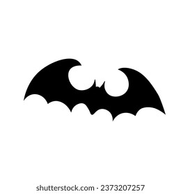 Creepy bat on white background