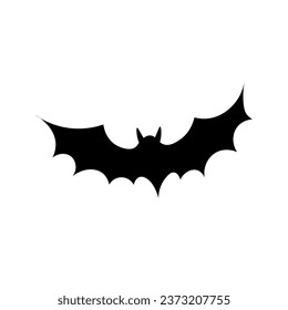 Creepy bat on white background