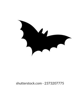 Creepy bat on white background