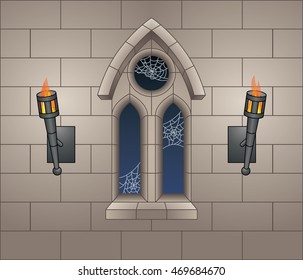 Creepy Castle Window