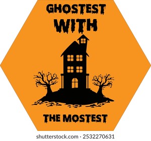 "Creepy Chic: Spooky Haunted House Halloween Design"
