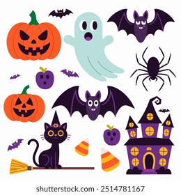 Creepy and  Cute Halloween Sticker Collection