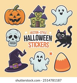 Creepy and  Cute Halloween Sticker Collection