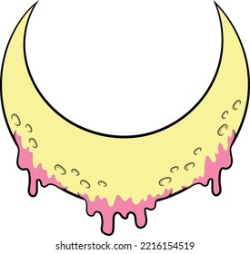 Creepy Cute Pastel Goth Moon