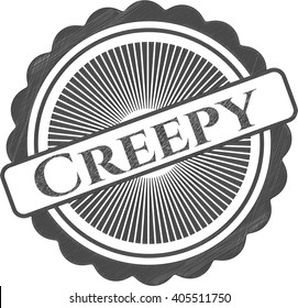 Creepy draw with pencil effect