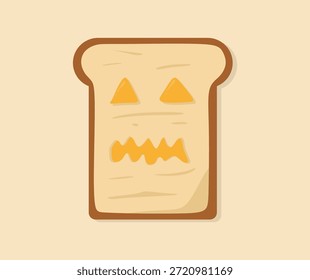 gruseliges Geisterbrot-Charakterdesign
