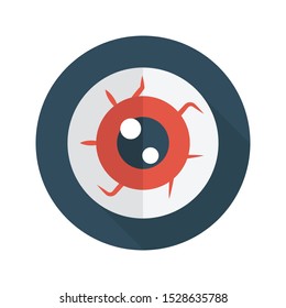 creepy glypg flat vector icon