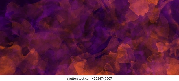 Textura espeluznante del Vector de Halloween del grunge con salpicaduras rojas y púrpuras para el fondo. Trazos de pintura dibujados a mano espeluznantes y textura salpicada. Ilustración de Halloween de color brillante.