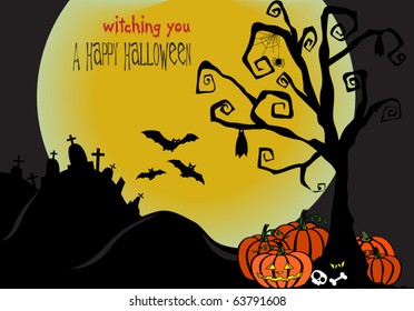 Creepy Halloween background