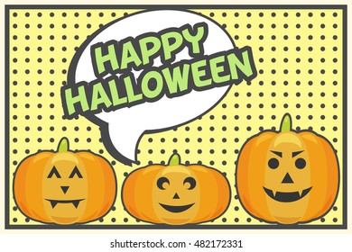 creepy halloween card, illustration in vector format