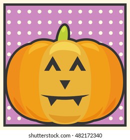 creepy halloween card, illustration in vector format