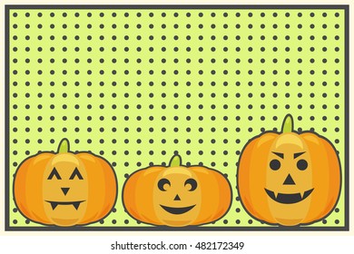creepy halloween card, illustration in vector format