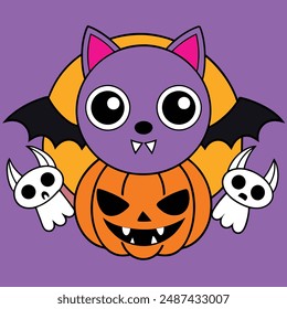 Creepy Halloween Festival Vector Art. Spook up your designs with this creepy 