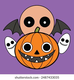 Creepy Halloween Festival Vector Art. Spook up your designs with this creepy 