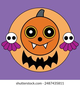 Creepy Halloween Festival Vector Art.Spook up your designs with this creepy Halloween festival vector art. 