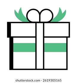 Creepy Halloween gift illustration ideal for festive event promotions, spooky party favors, and October holiday branding.