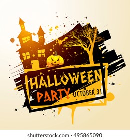 creepy halloween party celebration background