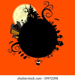 creepy halloween world