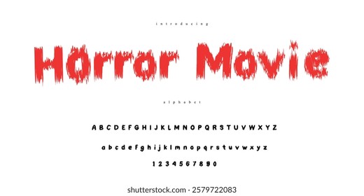 Creepy Horror Movie Font with Distressed Edges for Scary Themes