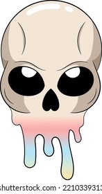 Creepy Kawaii Pastel Goth Skull