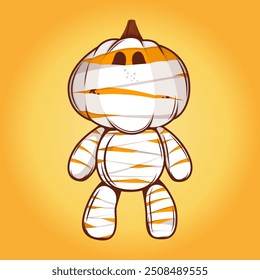 The Creepy and Mysterious Pumpkin Mummy Doll