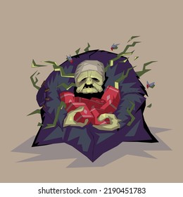 Creepy old hag. halloween character