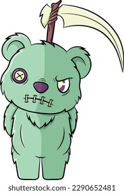 Creepy Pastel Goth Kawaii Teddy Bear