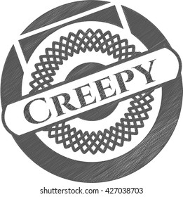 Creepy pencil effect
