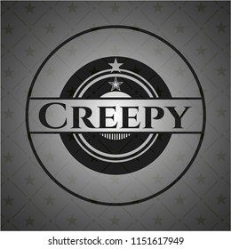 Creepy realistic dark emblem
