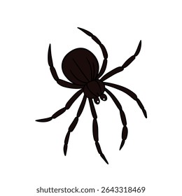 Coleção de elementos assustadores assustadores para a ocasião do Halloween. Teia de aranha, tarântula de aranha. Decorações de terror arte de linha desenhada à mão 