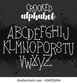 Creepy set of voodoo letters for your halloween designs