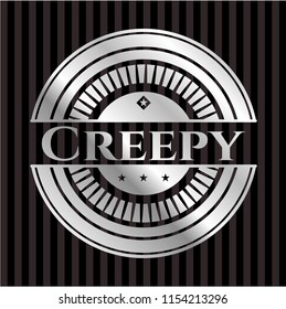 Creepy silvery emblem