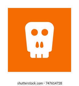   creepy skull  icon