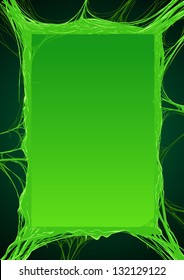 creepy slime halloween border. detailed vector illustration