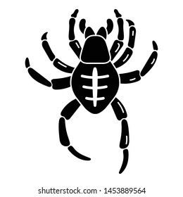 Creepy spider icon. Simple illustration of creepy spider vector icon for web design isolated on white background