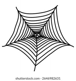 Elemento de design de teia de aranha assustador perfeito para gráficos com tema de Halloween
