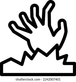 creepy Vector illustration on a transparent background. Premium quality symmbols. Thin line vector icons for concept and graphic design. 
