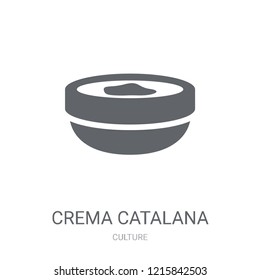 Crema Catalana icon. Trendy Crema Catalana logo concept on white background from Culture collection. Suitable for use on web apps, mobile apps and print media.