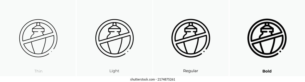 cremation icon. Thin, Light Regular And Bold style design isolated on white background