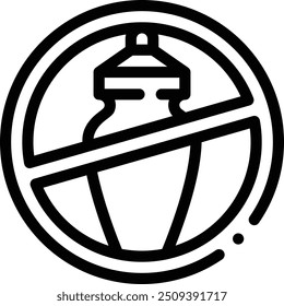 cremation icon. Thin Linear Style Design Isolated On White Background