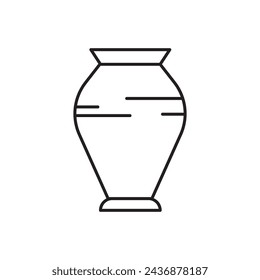 Brandurne Asche Icon Design, isoliert auf weißem Hintergrund, Vektor-Illustration