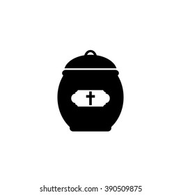 Cremation urn icon