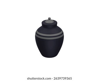  cremation urn icon 3d illustration render