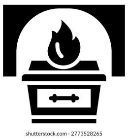 Crematorium Icon Element For Design