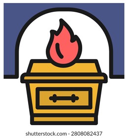 Crematorium Icon Element For Design