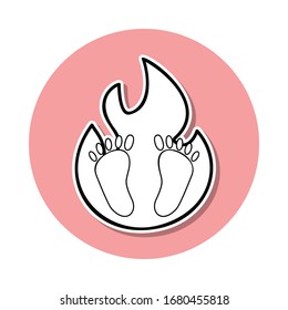 icono del adhesivo de crematorio. Línea delgada simple, contorno vectorial de los iconos de la muerte para ui y ux, sitio web o aplicación móvil