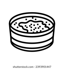 creme brulee french cuisine line icon vector. creme brulee french cuisine sign. isolated contour symbol black illustration