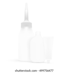 Creme Gloss Packing Tubes Set. EPS10 Vector